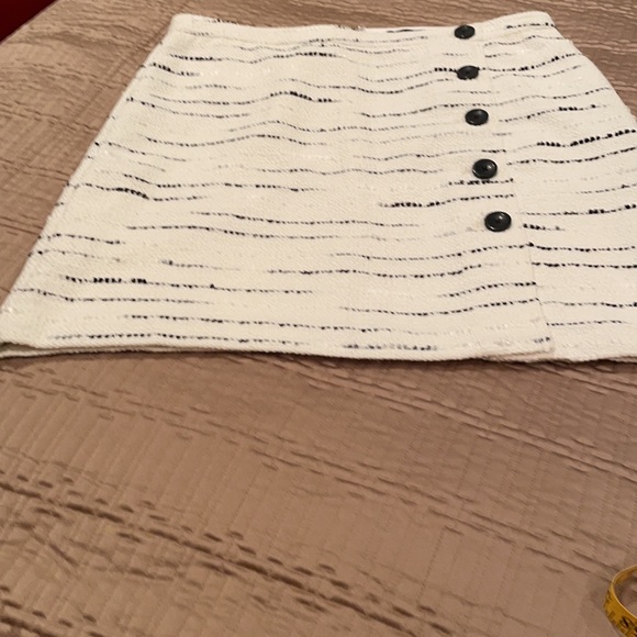 Ann Taylor skirt, nubby fabric, polyester blend, machine wash, 14 P - Picture 2 of 7